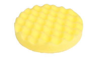 sponge for wiping car surfaces isolated on a white background