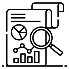 Modern vector design of trend analysis icon