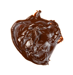 Chocolate spread isolated on white background