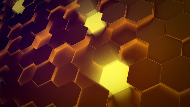 Loopable Honeycomb 3D Animated Backgrounds