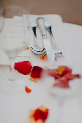 Dîner romantique au restaurant 