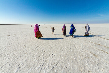 White Rann of Kutch, District Kutch, Gujarat, India.