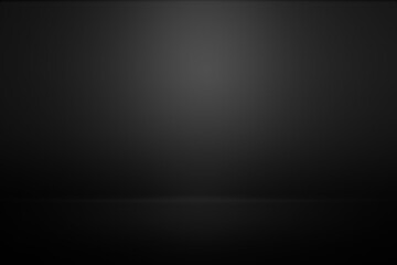 Fototapeta premium Black, dark and gray abstract wall and studio used for background and display your product