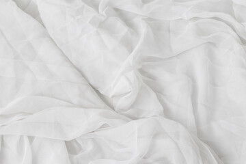 pleated white fabric texture cloth