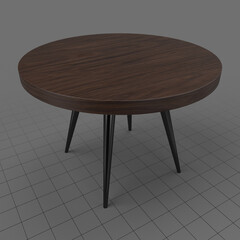 Round dining table