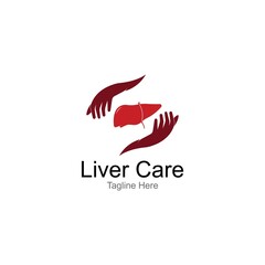 Liver logo,liver care vector icon