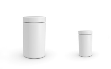 3d bottle mockup on white background.