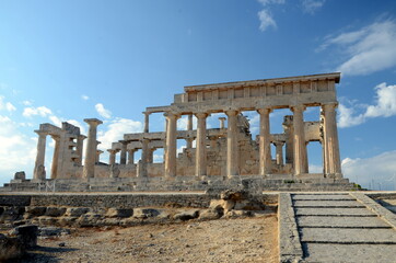 Templo de Afaia, isla de Egina, Mar Egeo Grecia