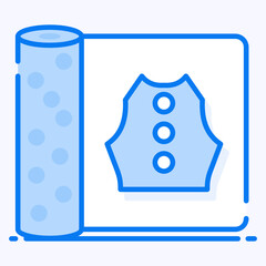 
A tracing paper icon used for tracing on dresses, drawings or designs.
