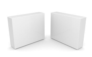 3D box on white background