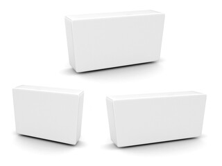 3D box on white background