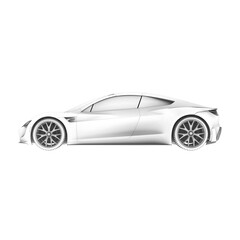 Fototapeta na wymiar pencil drawing sports car high quality illustration