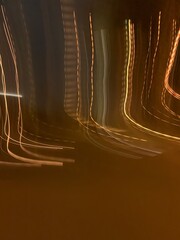 light trails on the wall