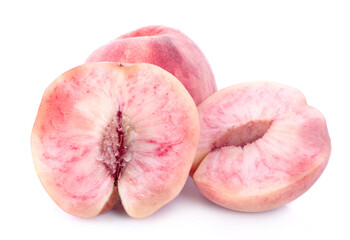  Peach isolated on white background