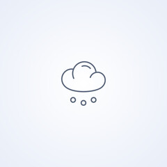Rainfall, vector best gray line icon