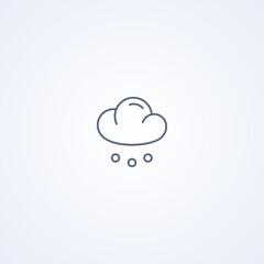 Rainfall, vector best gray line icon