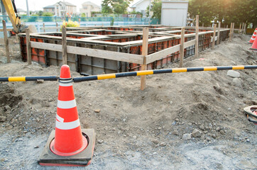 建設現場　基礎工事