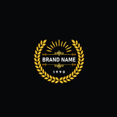 Fototapeta premium Luxury logo design for company
