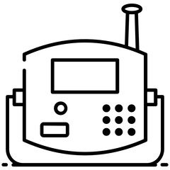 
An electrical device, vector design of motion sensor icon
