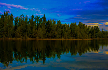 Fototapeta premium reflections at the lake