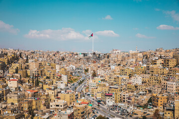 Panoramic view of the city of Amman