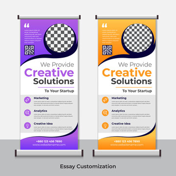 Roll Up Banner Design Template