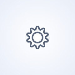 Sun, vector best gray line icon