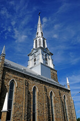 Quebec; Canada- june 25 2018 : cathedral of Rimouski