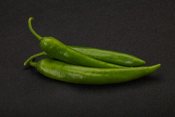 Ripe tasty spicy green pepper