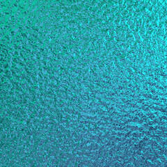 Teal green blue foil paper texture background.