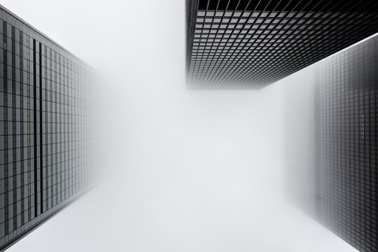 Toronto Skyscrapers In The Fog