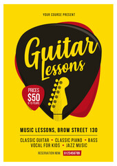 Guitar Lessons Flyer