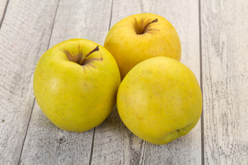 Yellow ripe apples