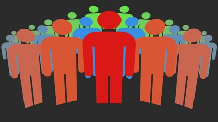 Company Leader and Workers