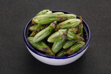Green asian eggplant