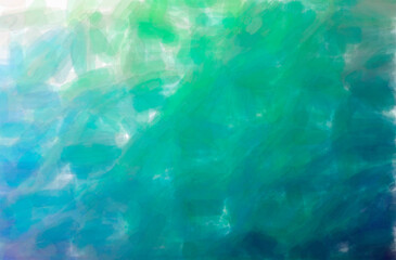 Fototapeta na wymiar Abstract illustration of blue and green Watercolor background