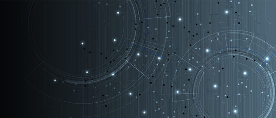 Technology data background, idea of global business solution