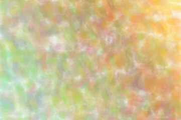 Brown and green waves watercolor wash background, digitally created.