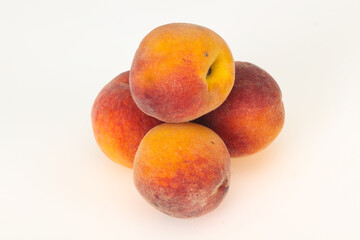 Sweet peach isolated on white