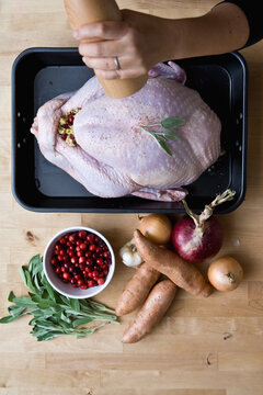 Preparing Turkey