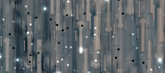 Technology data background, idea of global business solution