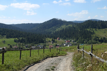 dirt road in the mountains