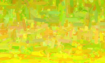 Lemon green oil paint with big brush background, digitally created.