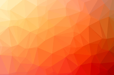 Illustration of abstract Orange horizontal low poly background. Beautiful polygon design pattern.