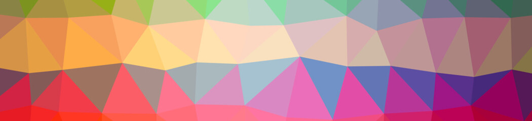 Illustration of abstract Orange, Purple, Yellow banner low poly background. Beautiful polygon design pattern.