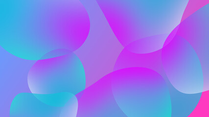 Abstract gradient geometric background. Fluid shapes and colorful graphic design.