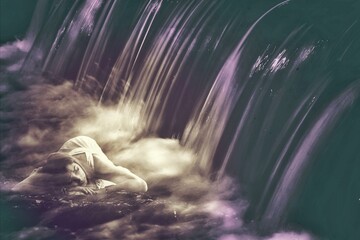 girl in the water