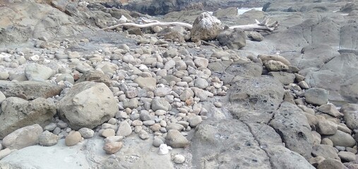 stone in the sand