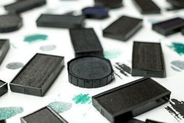 used stamp pad Ink cartridge