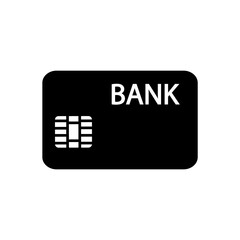 Credit card icon, logo isolated on white background